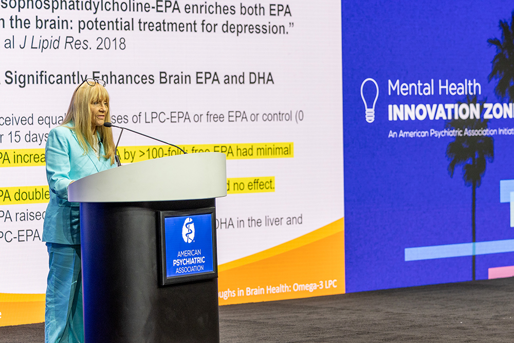 2025 Mental Health Innovation Sponsor Speaking on Stage